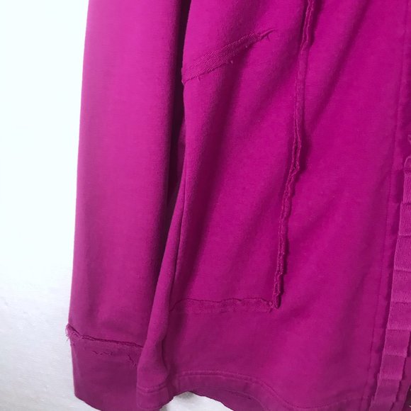 Neon Buddha Sz Small Pink Ruffle Athletic Jacket - Picture 7 of 8